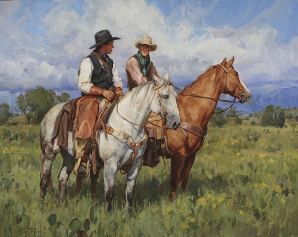 Texas Cowhands 32x40